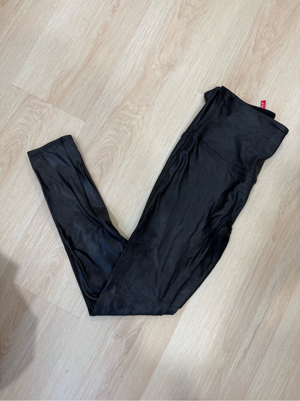 Spanx Faux Leather Leggings in Large Petite